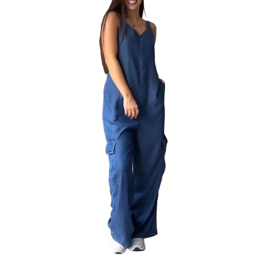 AYA | Casual jumpsuit met hoge taille