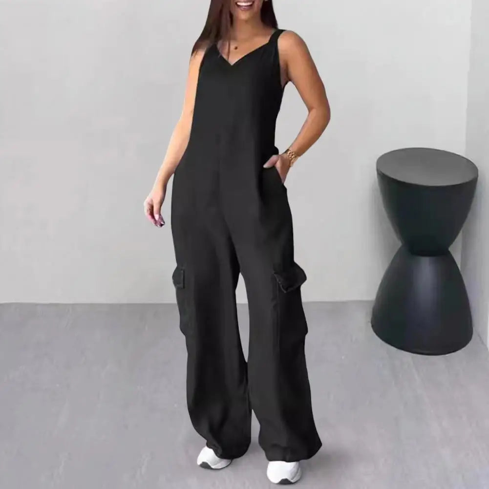 AYA | Casual jumpsuit met hoge taille